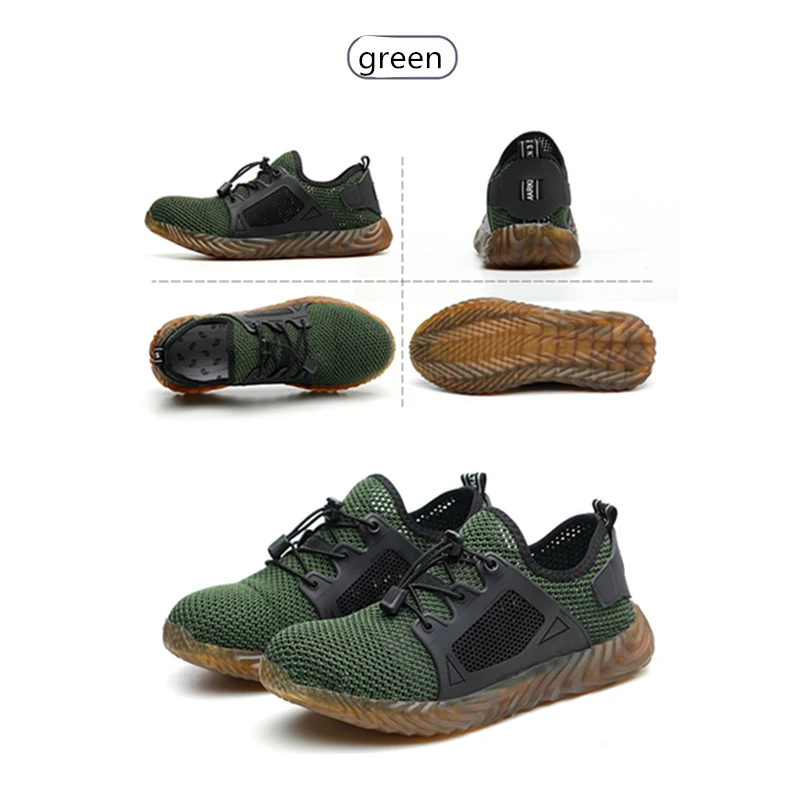 Indestructible Ryder Shoes Men Women Steel Toe Air Safety Shoes Puncture-Proof Work Sneakers Breathable Shoe Labor Casual Shoes