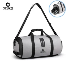 OZUKO многофункциональная Большая вместительная мужская дорожная сумка, водонепроницаемая сумка для путешествий, сумка для хранения, сумки для переноски с сумкой для обуви