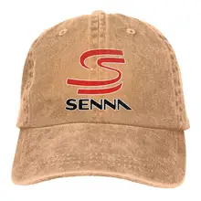 Бейсболка унисекс с логотипом Ayrton Senna, винтажная Регулируемая Кепка для папы