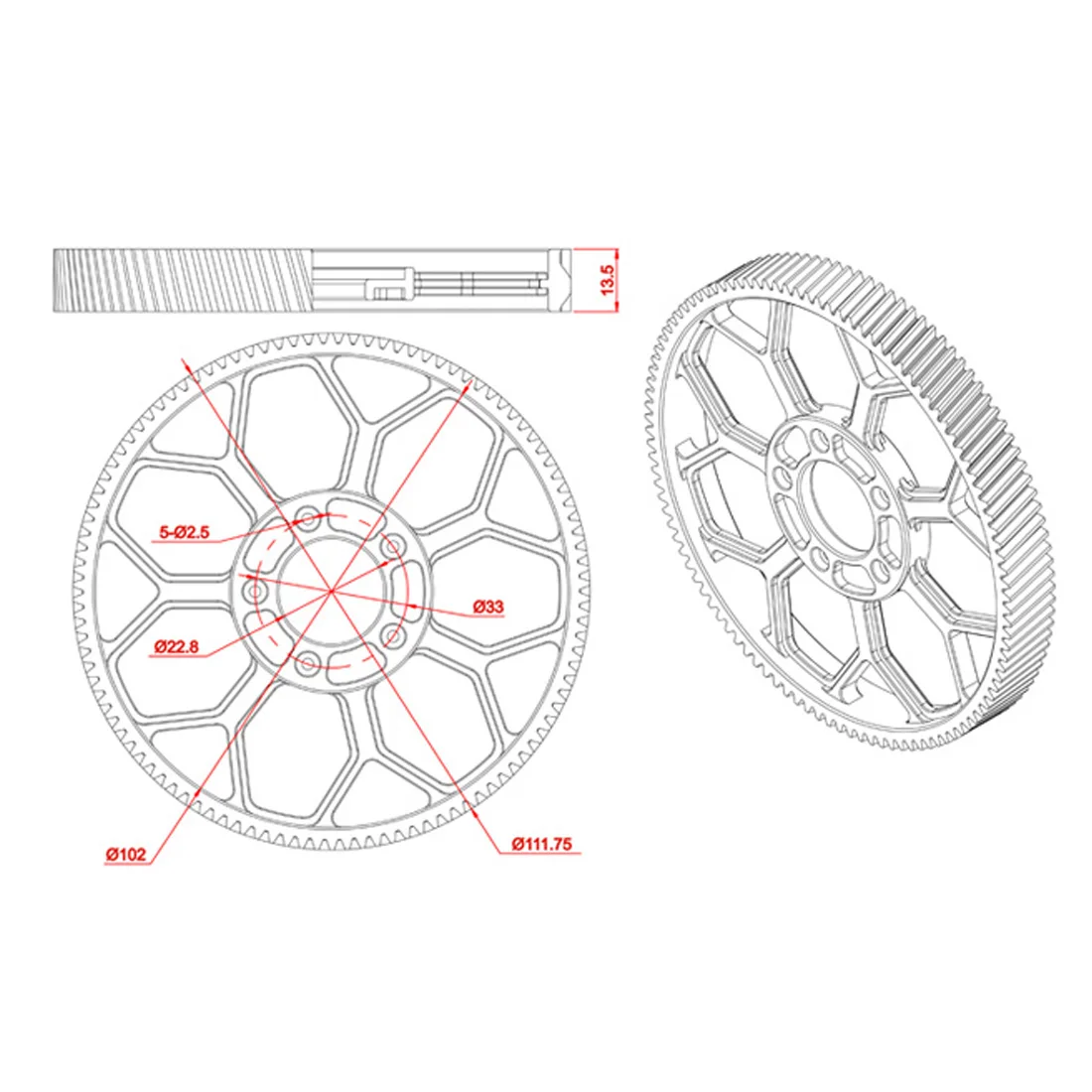 Tarot-RC 550/600 главный привод шестерни пластик 106T MK6023/153 T MK5509 для TAROT 550 600 Запчасти для радиоуправляемого вертолета - Цвет: MK5509 for 550