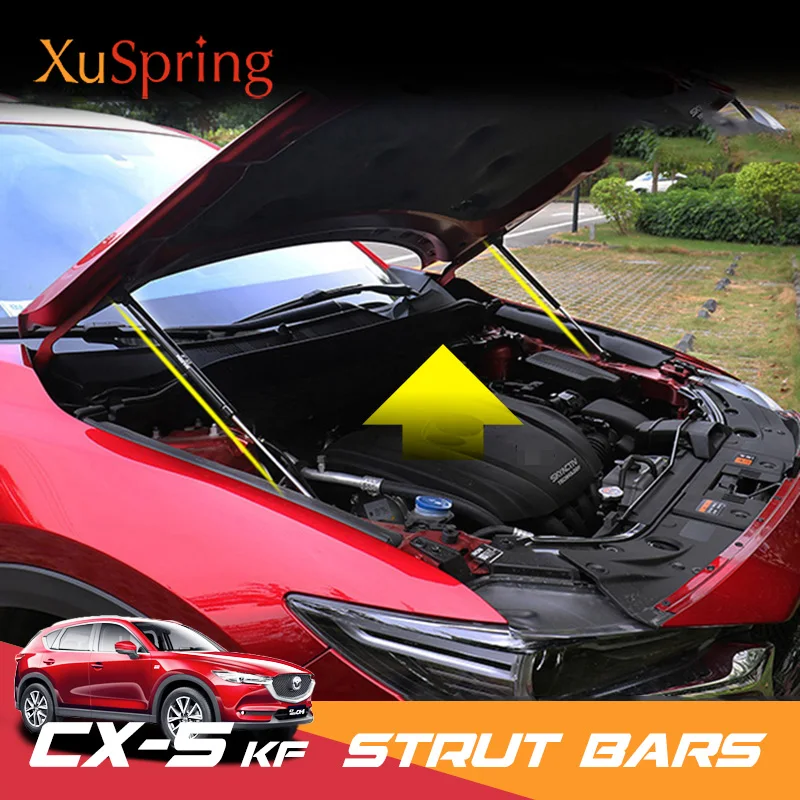Для Mazda CX-5 CX5- KF Refit Опорный Кронштейн передняя крышка капота гидравлический шток стойка пружинная Противоударная Накладка для стайлинга автомобилей