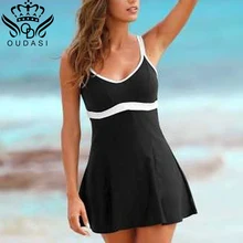 Новинка, купальник для женщин, Одноцветный Купальник для женщин, плюс размер, Ретро стиль, танкини, набор, 3XL, пуш-ап, пляжная одежда, с лямками, купальник