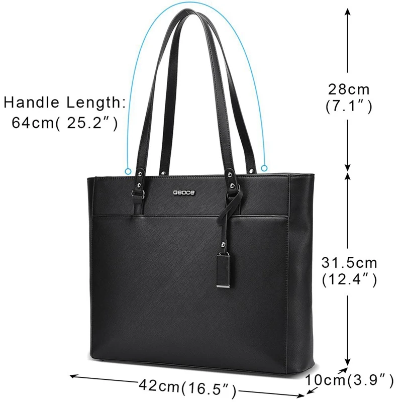 OSOCE портфель 15,6 дюймов Сумка для ноутбука водонепроницаемая сумка Защитная сумка для ноутбука сумка на плечо Офисные Сумки для женщин и
