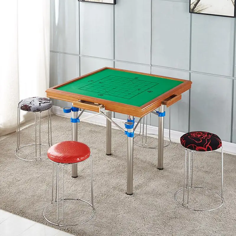 

Home hand numb mahjong table mahjong table folding simple dual-use chess board table dormitory bedroom bar table