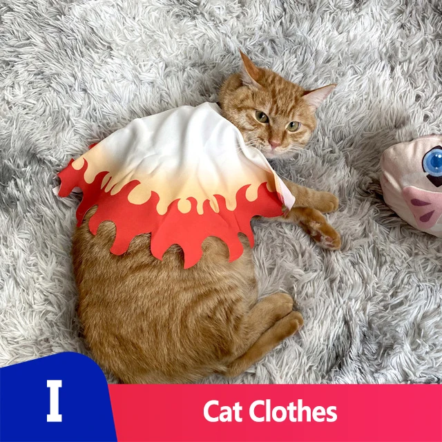 ネコ コスプレ 猫の変装,日本の漫画のキャラクターが描かれた服,コスプレ