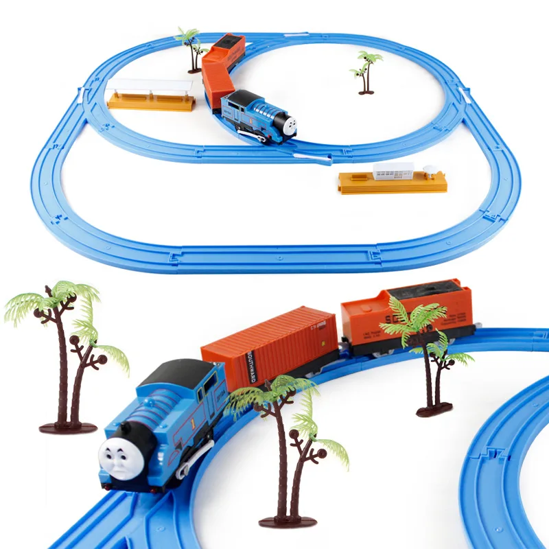 

Genuine Product Thomas 27 Pieces Set Thomas Electric Small Train Toy Electric Rail Car Educational Toy Car
