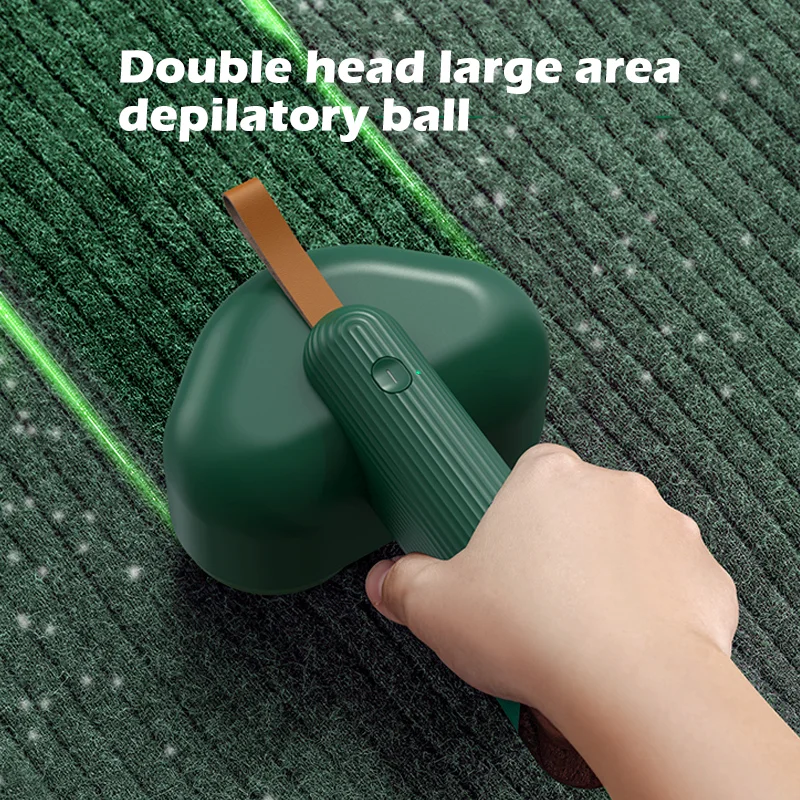 Haarballenschneider, doppelköpfiges Klebegerät, 2-in-1-USB-Stoffrasierer, Haarentfernungsmaschine für Kleidungspellets, lange Standby-Zeit_voghion.com