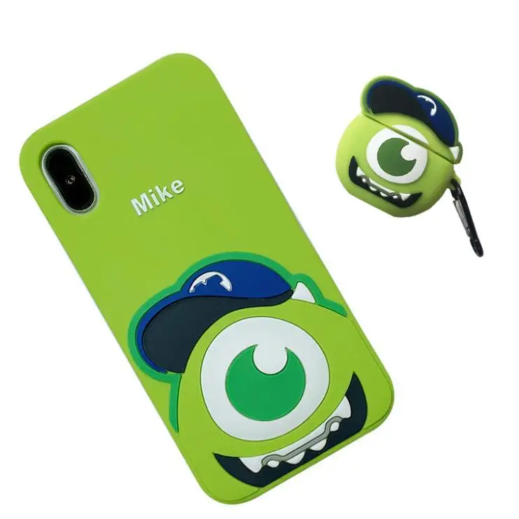 

Alien Mike Monsters Sulley Bundle Cover For Airpods Case for iPhone XS Max XR X 6 6S 7 8 Plus
