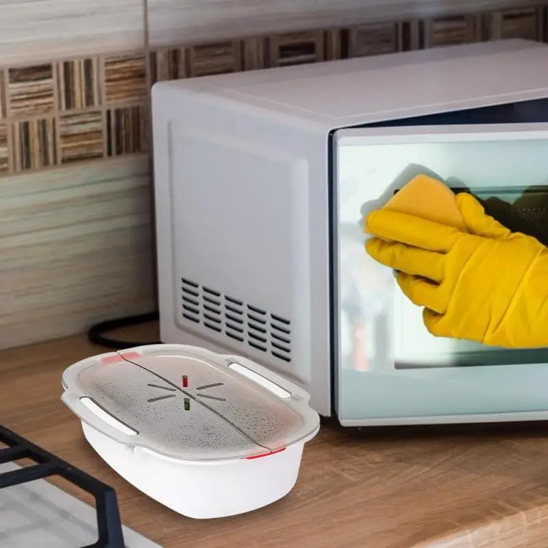 New High Quality Microwave Steamer Basket Safe Non toxic Fish Food Microwave Oven Steamer