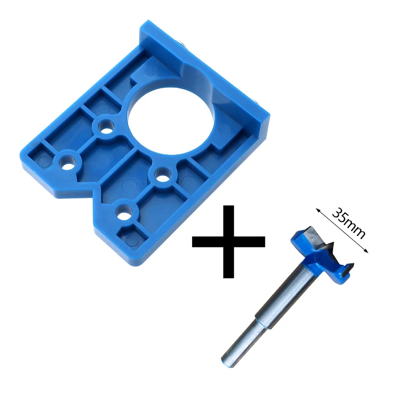 Polycarbonate Cabinet Hinge Jig Mounting Template Hole Drilling