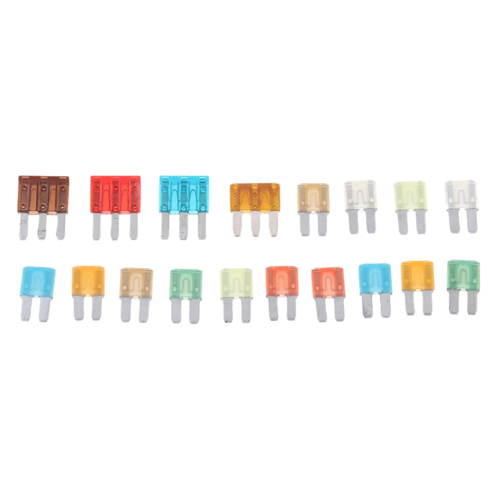 18 x Boat Standard Micro 2 Leg +3 Leg Blade Fuse 5A 7.5A 10A 15A 20A 25A 30A