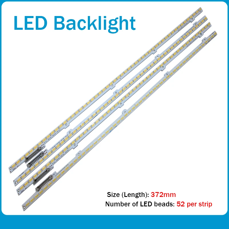 

8PCS /lot SLED 2011SVS60 V2 LEFT52 LEFT52 BN64-01790A#1 BN64-01808A#1 For Samsung Led Backlight Strip 52LEDS 372MM