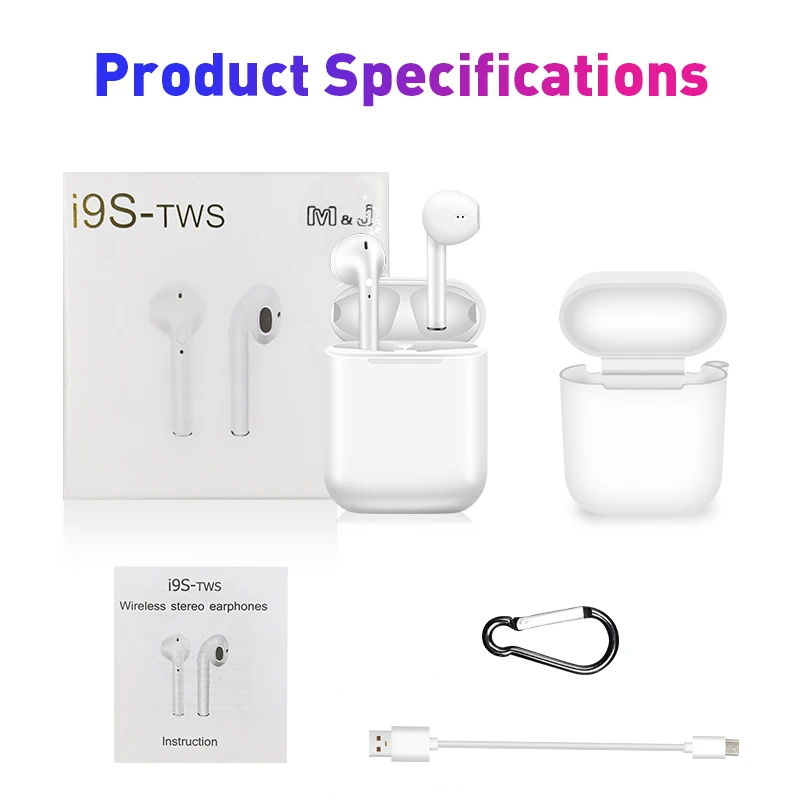 I9s TWS Bluetooth наушники 5,0 легко носить с собой Беспроводная Музыка Бизнес гарнитура спортивные наушники подходят для всех смартфонов
