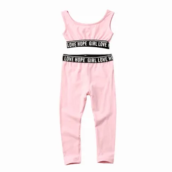 

Toddler Baby Girl 18M-6T Clothes Sleeveless Vest Tops Long Pants 2Pcs Outfits Cotton Clothes Tracksuit Summer