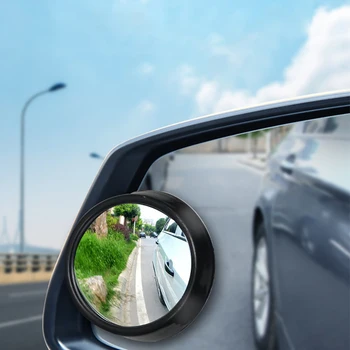 

AOSHIKE 2PCS 360 Degree Blind Spot Mirror Car Side Mirror Wide Angle Round Convex Round Side Blindspot Rearview Park Assistance