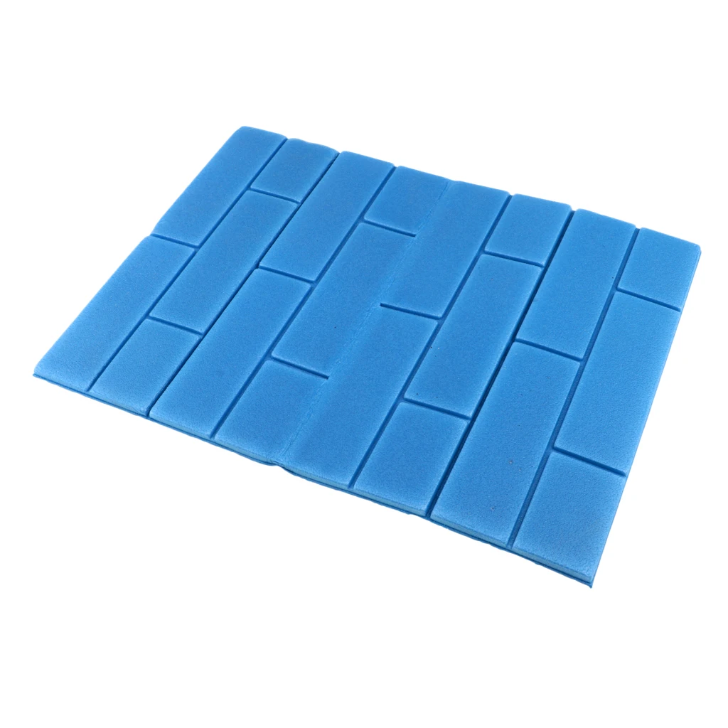 Foldable Outdoor Camping Mat Seat, Foam XPE Cushion, Portable Waterproof Chair, Picnic Mat Pad, 38x28cm, Blue Color
