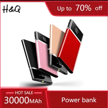 チーワイヤレス電源銀行30000mah充電器外部バッテリーiphoneサムスン華為xiaomiワイヤレス充電powerbank