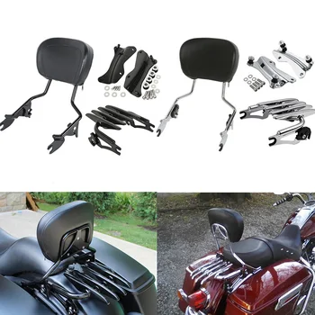 

Motorcycle Detachable Backrest Sissy Bar Luggage Rack For Harley Touring Road King Street Glide Road Glide CVO FLTRXS 2014-2020