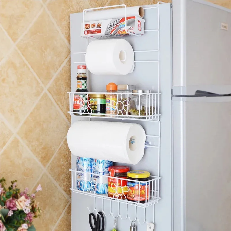 

Refrigerator Rack Side Shelf Sidewall Holder Multifunctional Kitchen Supplies Organizer Household Multi-layer Fridge Storage