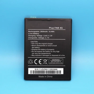 3.7V 2820 Mah Sostituzione Plub Fab 4G Batteria Per Wiko Plub Fab4G Batterie Bateria Baterij Con Supporto Per Telefono