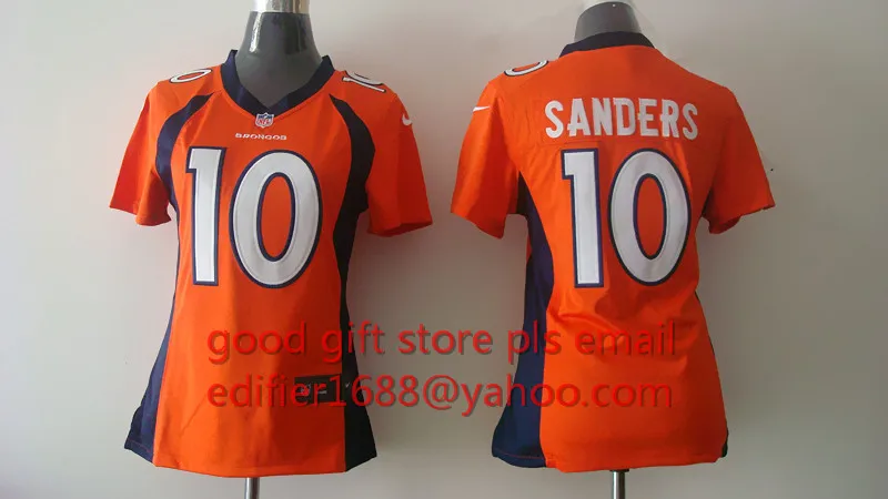 Сшитые женские футболки Denver s ladies 94 demarus Ware 7 John Elway 58 Von Miller 88 Demaryius Thomas 30 Anthony Davis - Цвет: Золотой