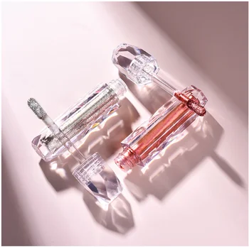 

2ml Clear Lip Gloss Wand Tube Empty Packaging DIY Diamond Lip Gloss Bottle Cosmetic Lipgloss Container Transparent Lipst