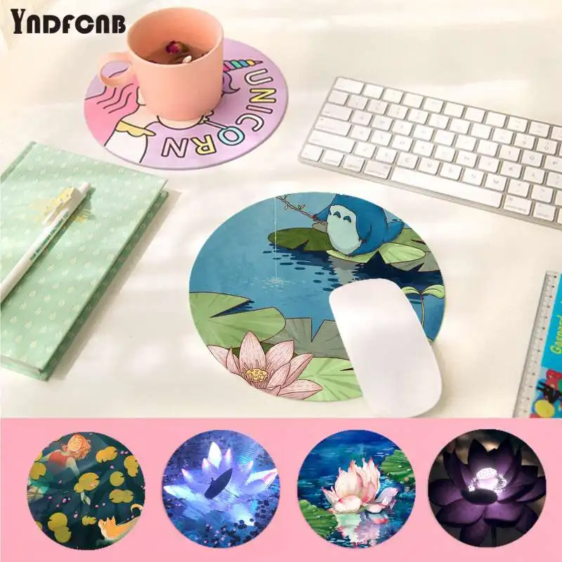 Lotus Chinese painting art Soft Rubber Professional Gaming Mouse Pad Computer Anti-Slip Laptop PC Mice Mat gaming Mousepad | Компьютеры и