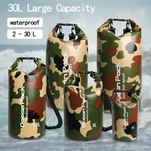 2L 5L 10L 15L 20L 30L открытый ПВХ водонепроницаемый мешок Кемпинг портативный рафтинг Дайвинг сухой мешок для плавания треккинг сумки для хранения