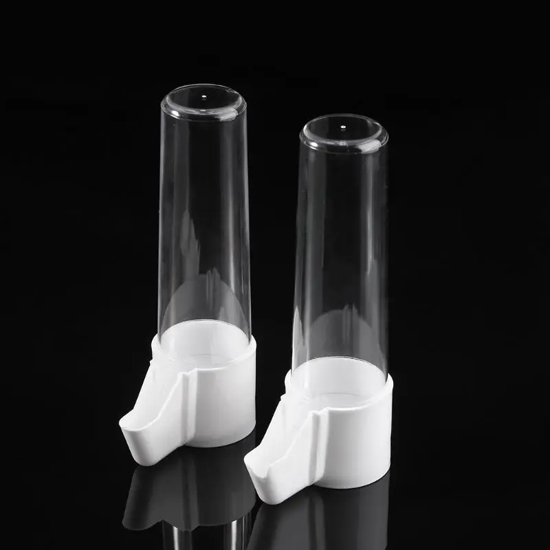 2Pcs Pet Bird Feeder Parrot Water Feeding Drinking Cup Bowl Cage Supplies