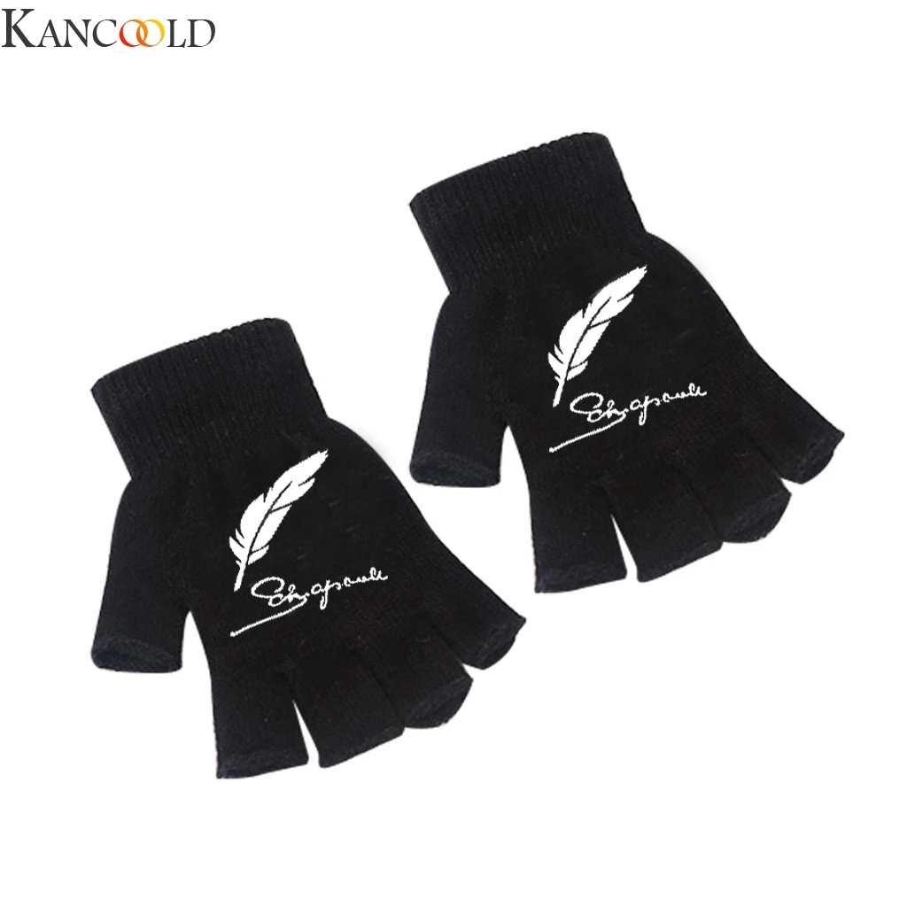 KANCOOLD, женские перчатки, модные, осенние и зимние, двойные, теплые, пятиконечная звезда, пара моделей, перчатки без пальцев