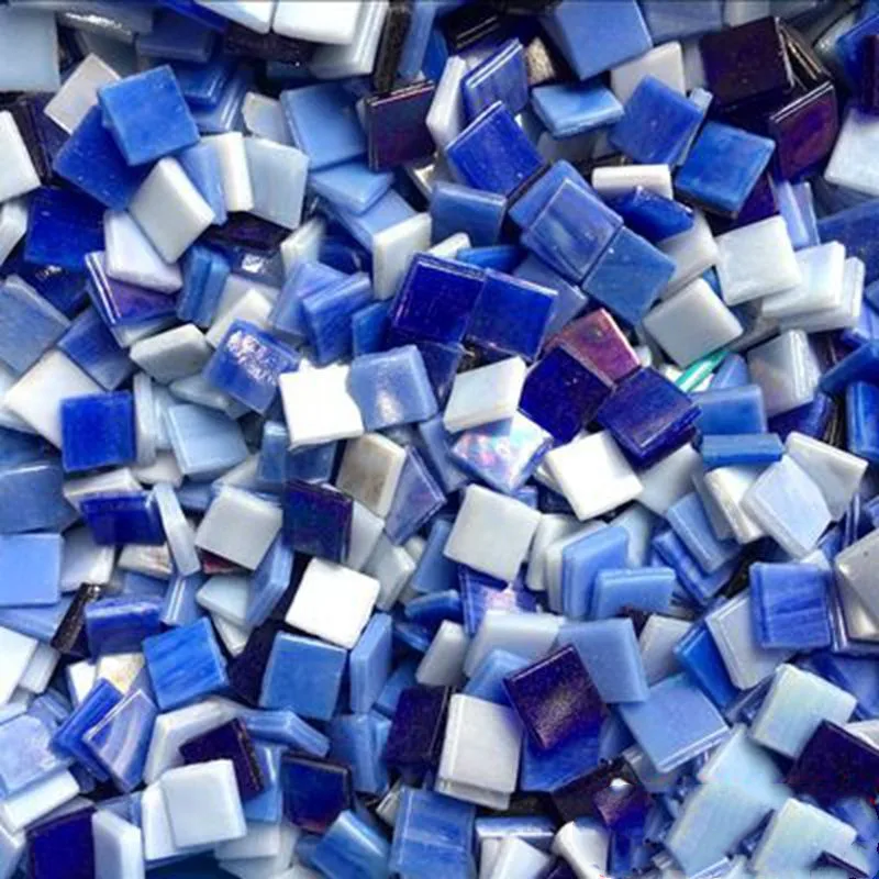 100 г DIY креативный смешанный цвет 1,5 см мозаика с зеркальным стеклом инкрустация настенная плитка ручной работы материалы ремесла украшение дома ZXY9805 - Цвет: Color 4