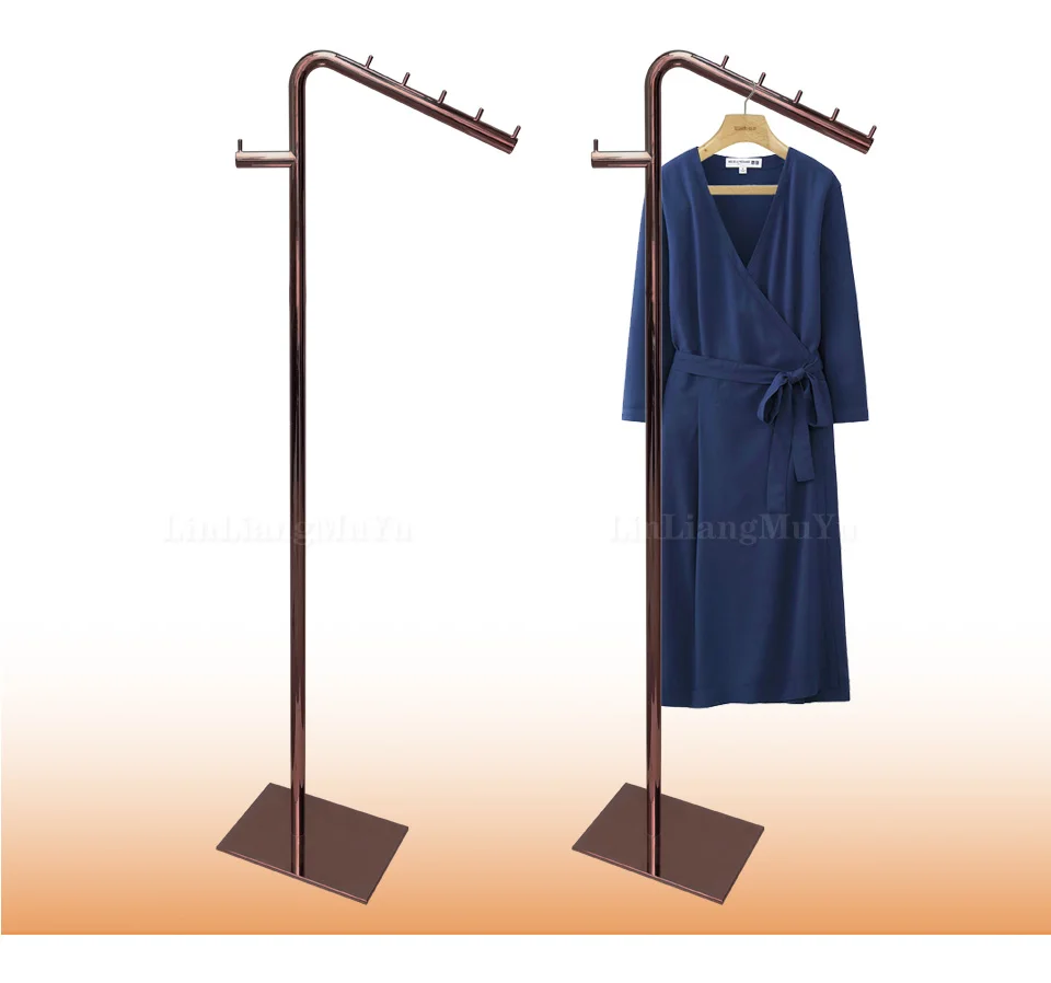 Linliangmuyu полировка Металла Золото пол-к-потолок одежда дисплей стенд для одежды платье магазин одежды аксессуары GY04