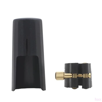 

Professional Artificial Leather Sax Saxophone clarinet bakelite mouthpiece clamp\clip Clarinet musical instrument accessories