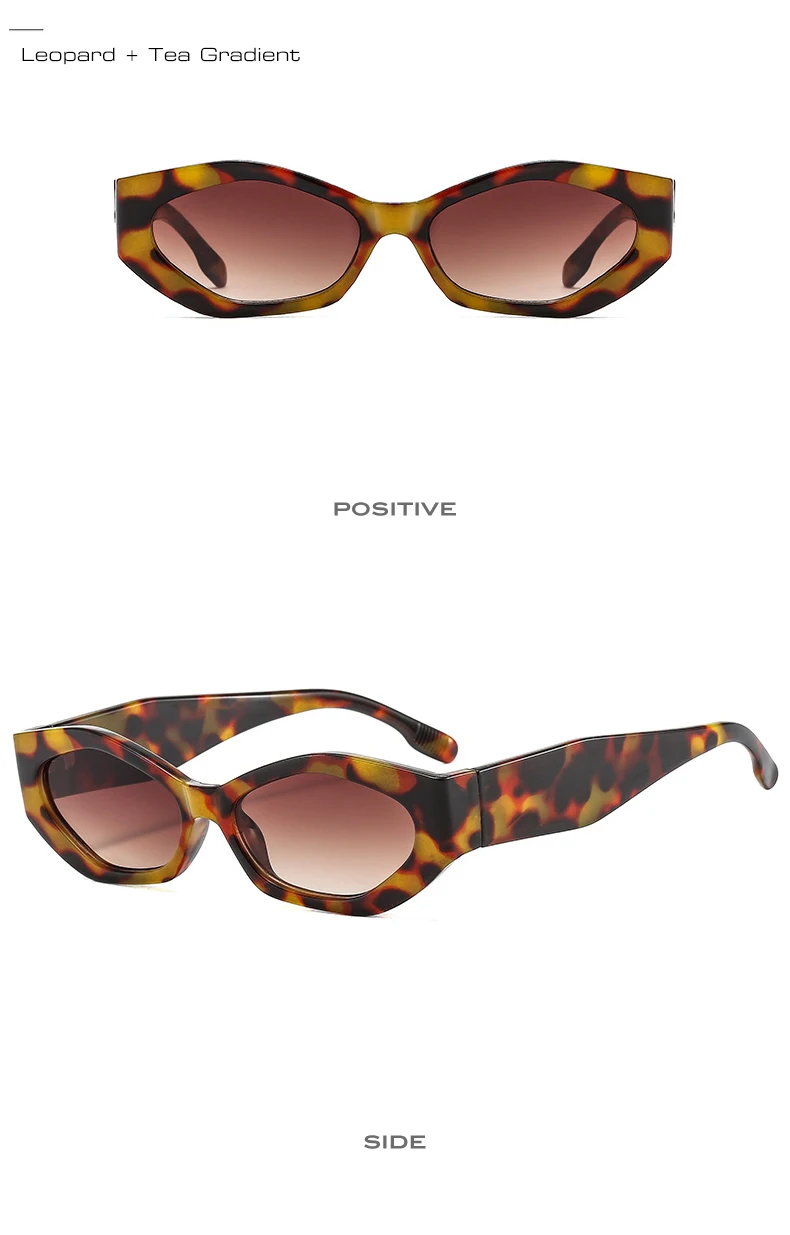oversized square sunglasses SO&EI Ins Popular Fashion Polygon Cat Eye Women Sunglasses Retro Colorful Oval Eyewear Shades UV400 Men Trending Sun Glasses coach sunglasses
