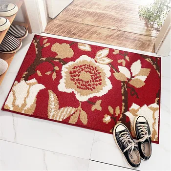 

European Polyester Floor Mat Home Kitchen Bathroom Non-Slip Doormat Entry Hall Entrance Porch Carpet