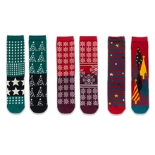 Новые Необычные носки рождественские AB боковые носки для женщин и мужчин Асимметричные унисекс счастливые носки подарок Calcetines Hombre