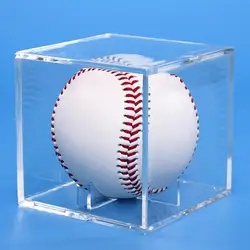 Sturdy  Exquisite Baseball Square Display Case Lightweight Display Holder Build-in Display Stand   for Baseball Fans
