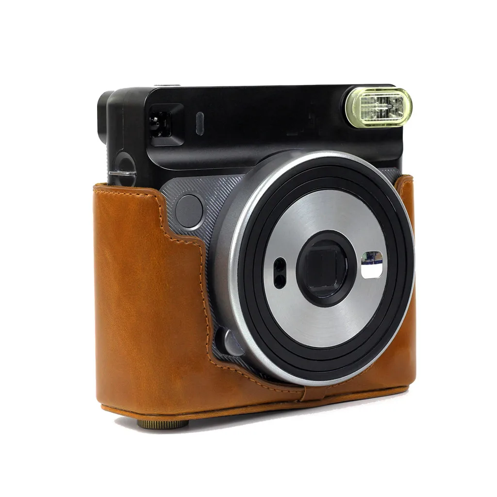Сумки Винтаж из искусственной кожи Fuji квадратный чехол сумка для камеры Fujifilm Instax квадратный SQ6 камера с плечевым ремнем#806