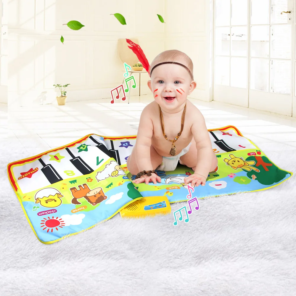 

3 Kinds Of Music Mat With Animal Sounds, Baby Piano Playing Carpet Music Toys, Early Childhood Education Montessori Toys