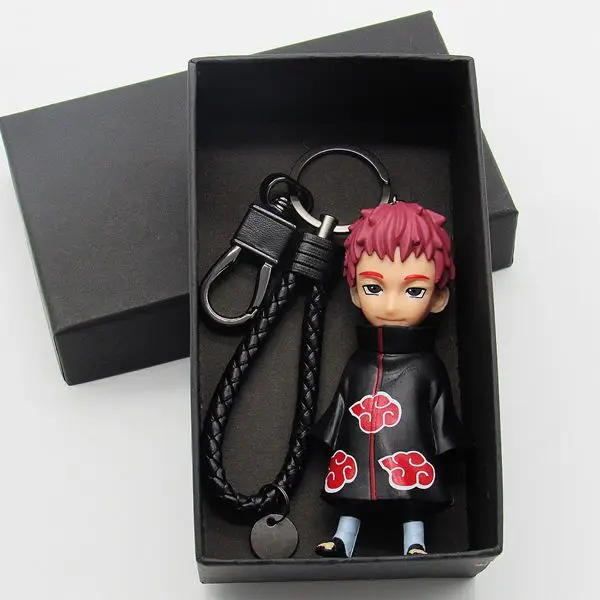 Naruto Key Chain Naruto Daisy Fields Kakashi I Aro Fourth Generation Weasels Garage Kit Key Ring Pendant Doll