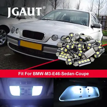 

JGAUT 21pcs ERROR FREE Dome Lights White Car LED Canbus Bulbs Interior Package Kit For B MW M3 E46 Sedan Coupe