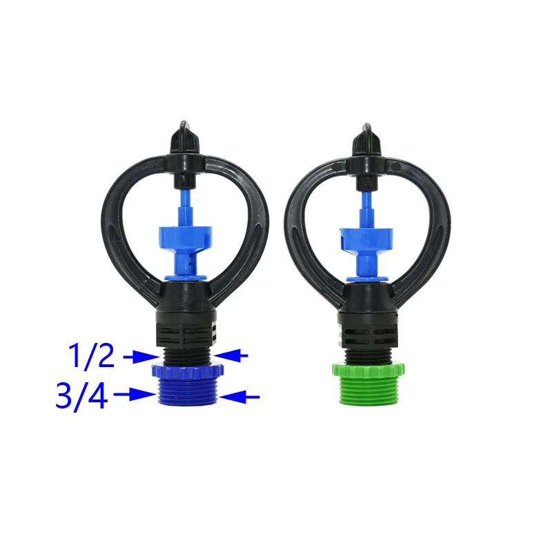 1/2 3/4 дюймов мужской роторный садовый полив газонный спринклер распылитель запотевания садовые Водные Аксессуары для орошения 1 шт