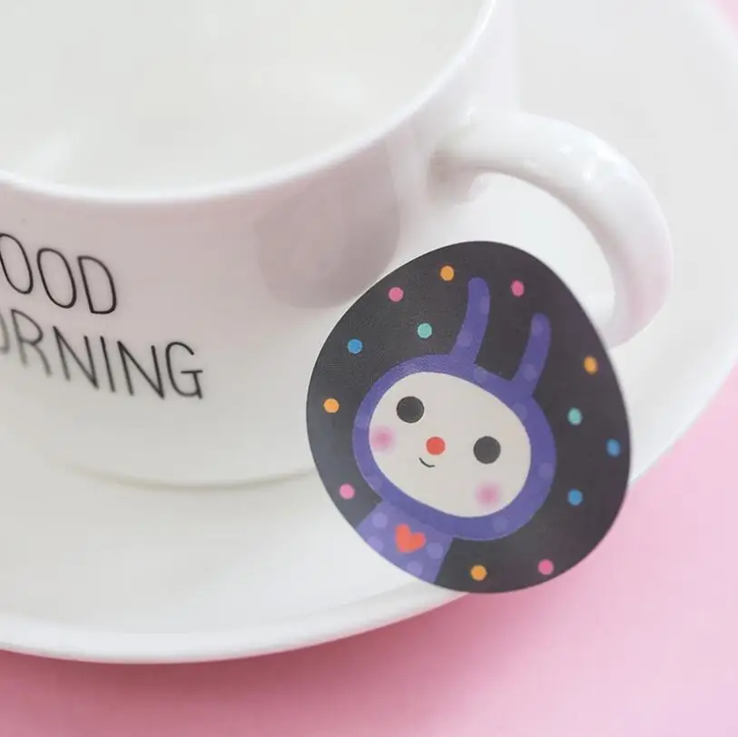 30 упаковок/партия Kawaii мультфильм Кот illust уплотнительные этикетки из крафтовой бумаги наклейки для выпечки Подарочные наклейки «сделай сам»