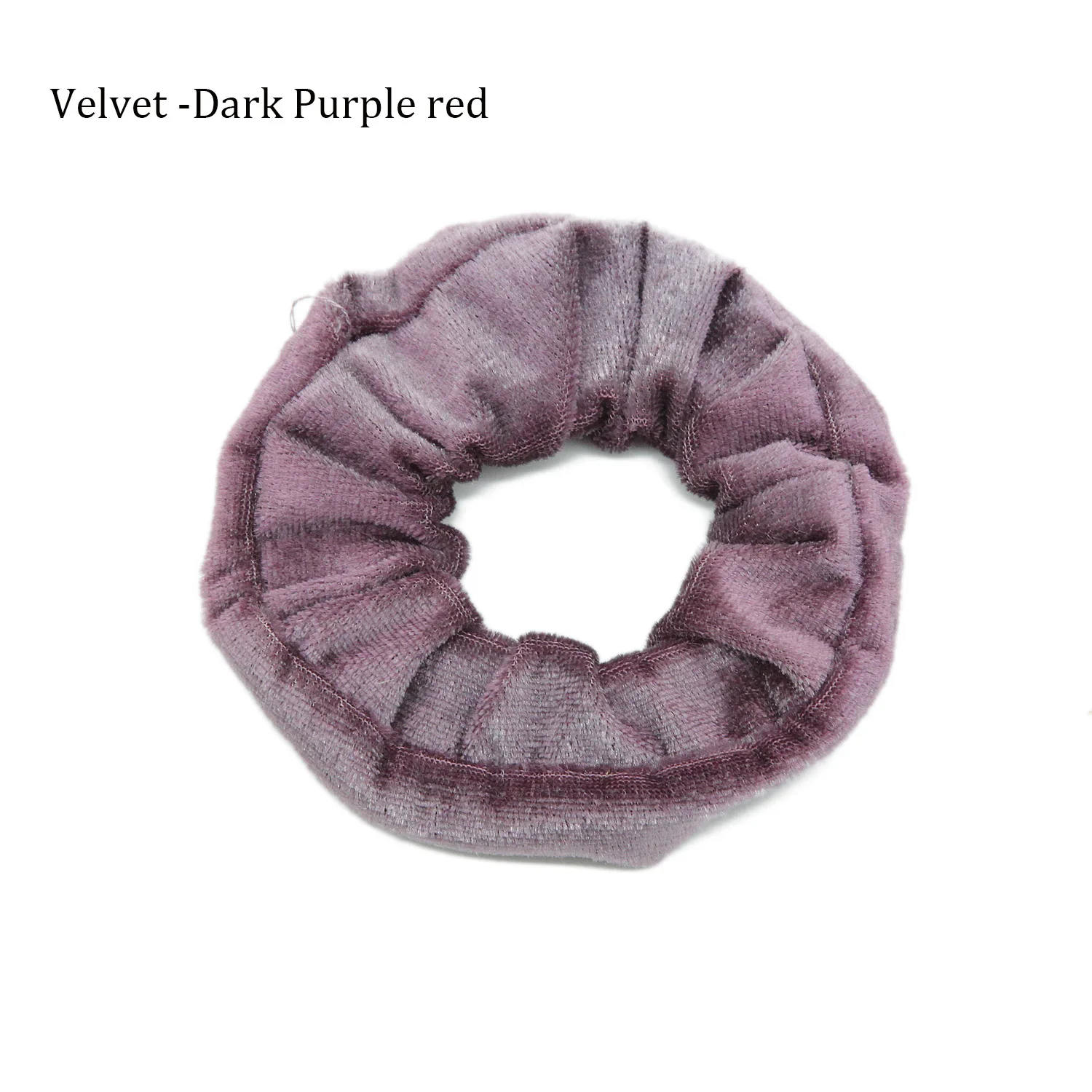 Velvet -Dark Purple Резинка для волос, резинка для волос, резинка для волос, держатель для хвоста, жемчужные бусы, женские резинки для волос, аксессуары для женщин - Цвет: Velvet -Dark Purple