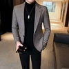 Herringbone Suit Designer Costume Mariage Homme Party Suits Tuxedo Groom Wedding Trajes De Hombre Para Fiesta Mens Blazer Jacket ► Photo 1/6