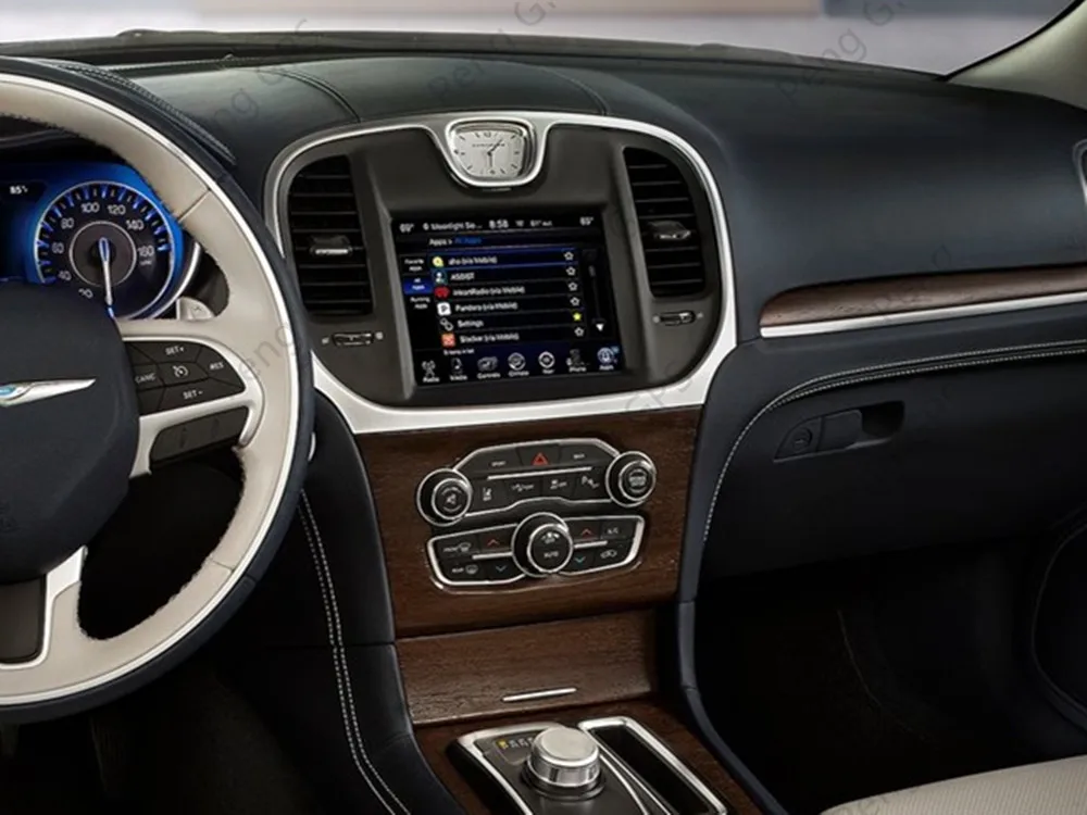 13,3 ''экран Tesla Android 8.1PX6 встроенный Автомобильный мультимедийный радиоплеер CARPLAY для Chrysler 300C 2013- gps навигация