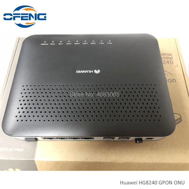 gpon терминал huawei hg8240 4FE+ 2POTS волоконно-оптический ont низкая цена Совместимость с huawei MA5680T olt