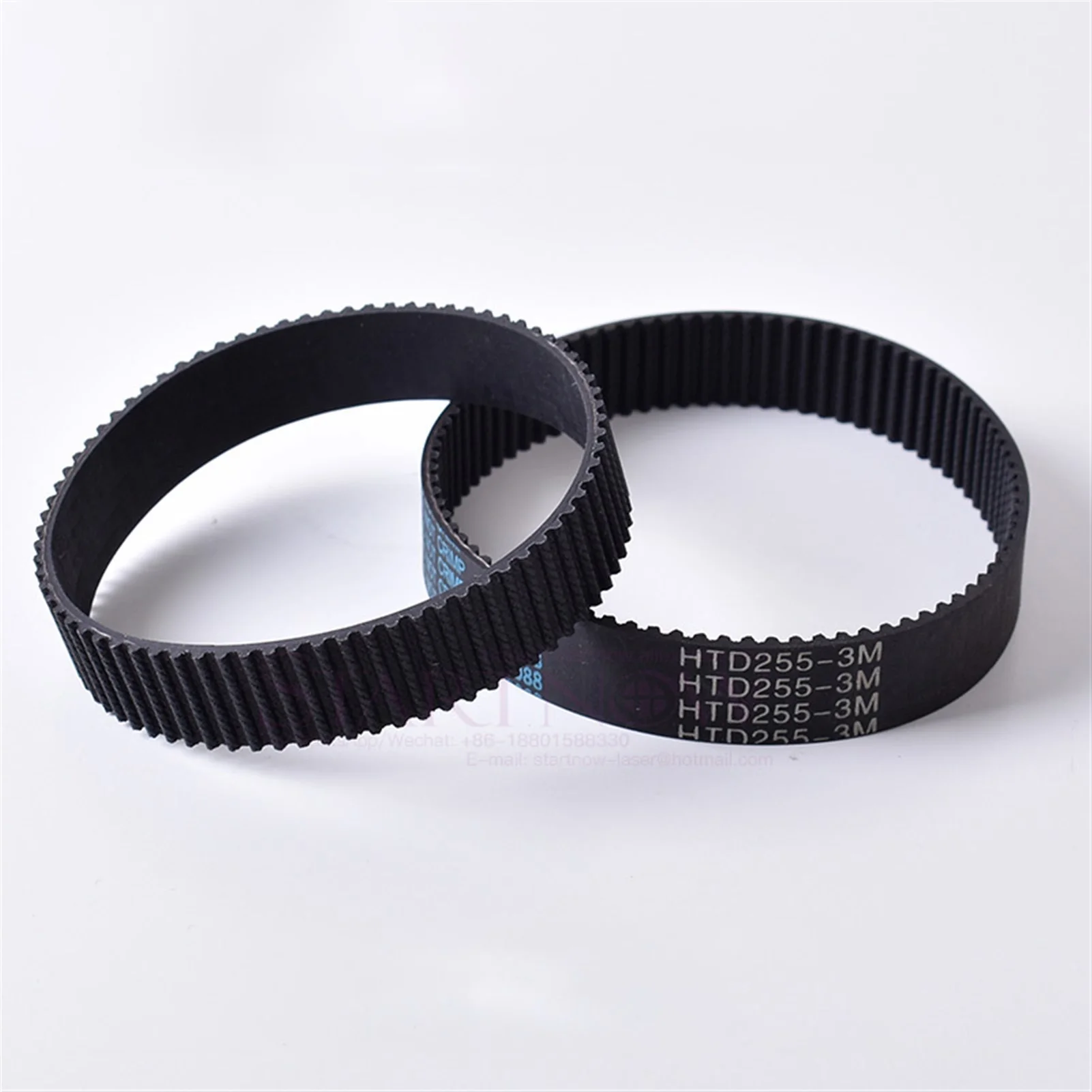 

HTD3M Series Closed Loop Timing Belt, Transmission Belts HTD3M-225-10 Perimeter 255mm 384 Customized, Width 8 9 10 15 17mm