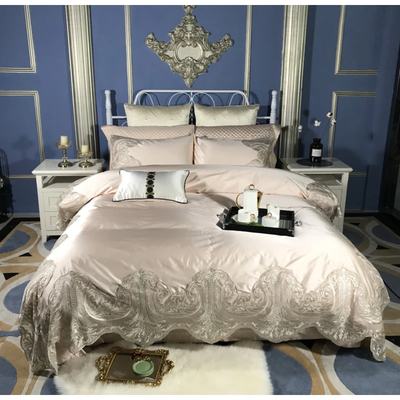 Luxury Egyptian Cotton Lace Bedding 4