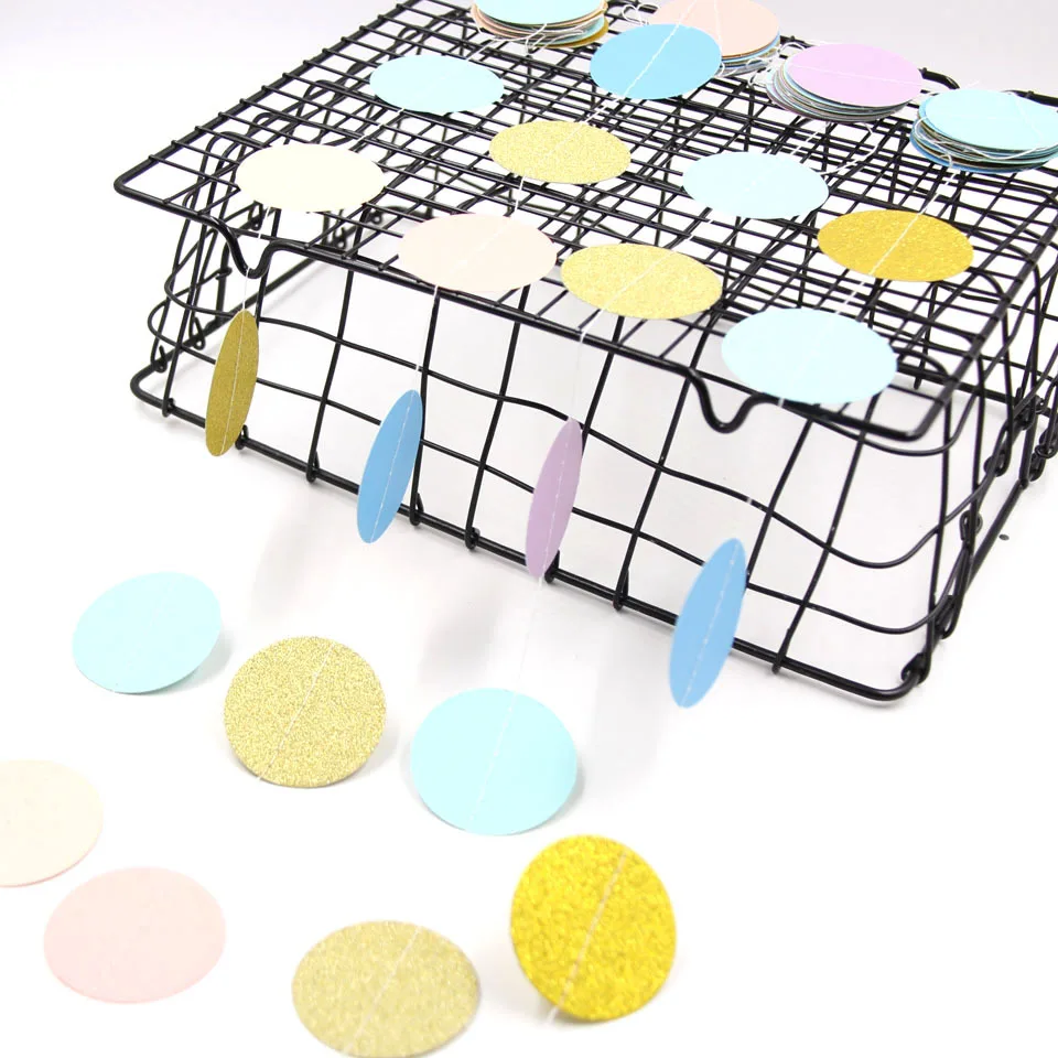 2 м круглые бумажные подвесные гирлянды украшения вечерние свадебные|Украшения